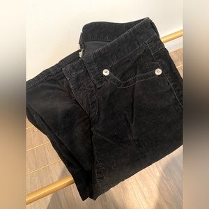 London Jeans Black Corduroy Pants Size 0